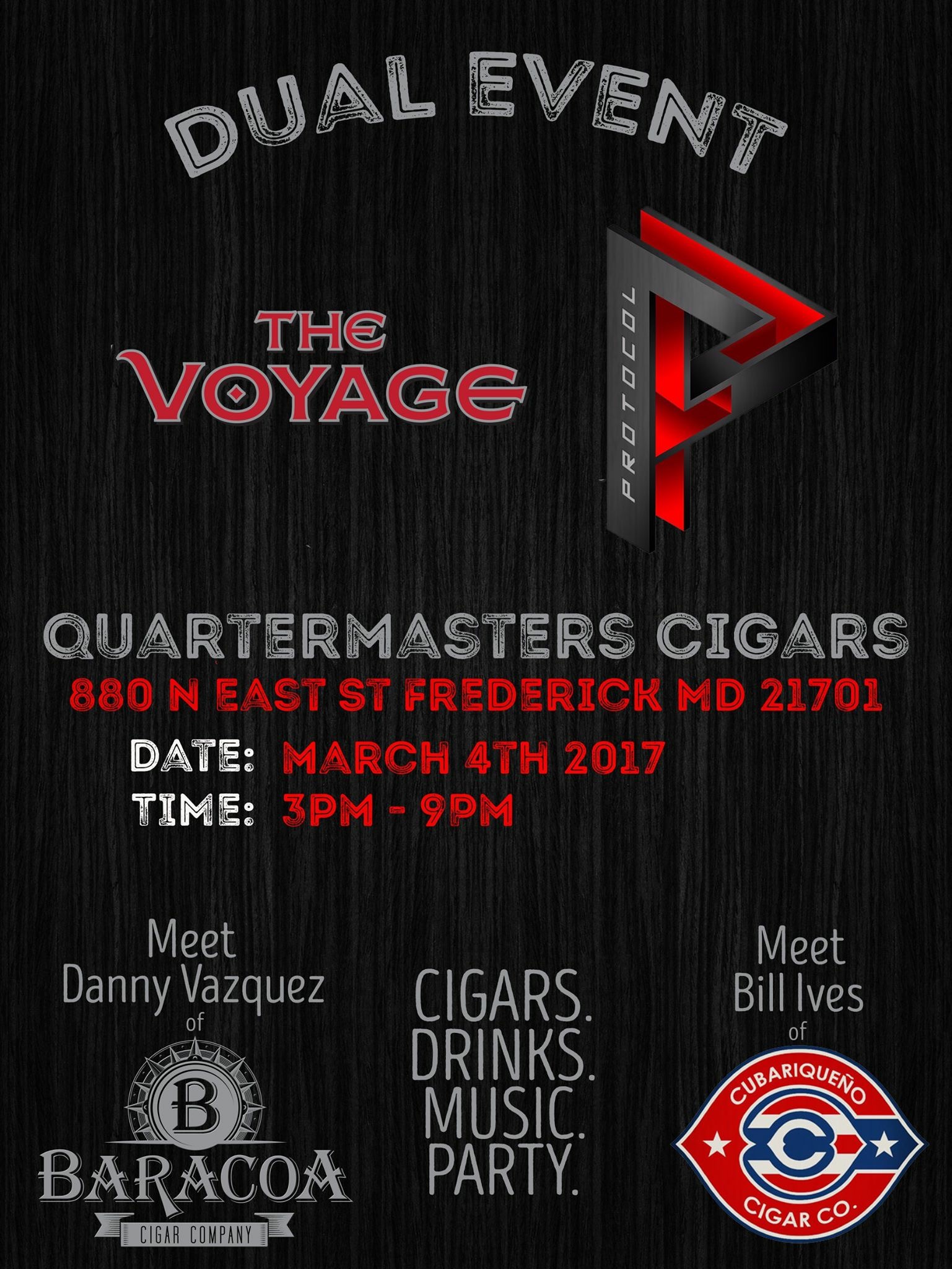 The Voyage and Protocol Cigars Dual Event